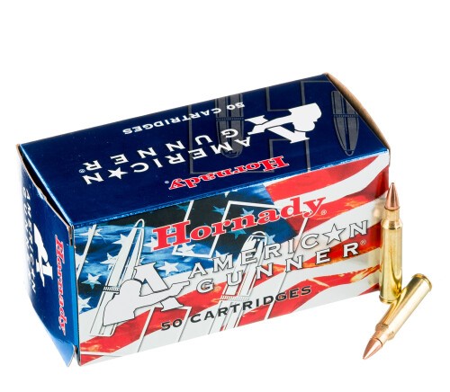 500 Rounds of .223 Ammo by Hornady American Gunner – 55gr HP