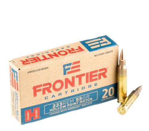 500 Rounds of .223 Ammo by Hornady Frontier – 55gr HP Match