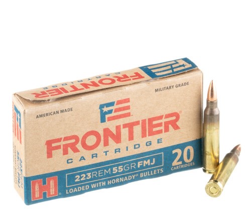 500 Rounds of .223 Rem Ammo by Hornady Frontier – 55gr FMJ