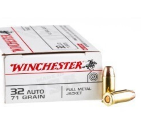 500 Rounds of .32 ACP Ammo by USA – 71gr FMJ