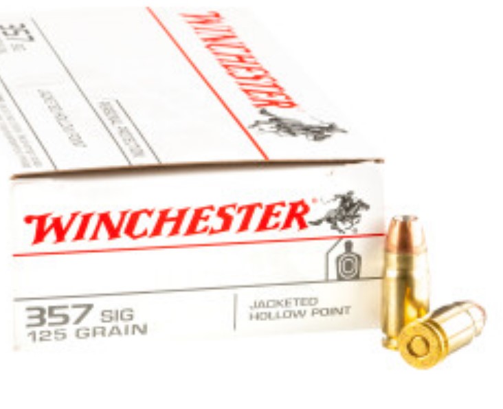 500 Rounds of .357 SIG Ammo by  USA – 125gr JHP