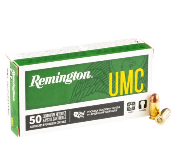 500 Rounds of .380 ACP Ammo Remington UMC- 95gr MC