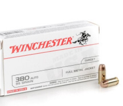 500 Rounds of .380 ACP Ammo Winchester – 95gr FMJ