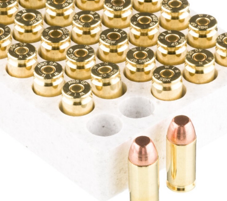 500 Rounds of .40 S&W Ammo Winchester – 180gr FMJ