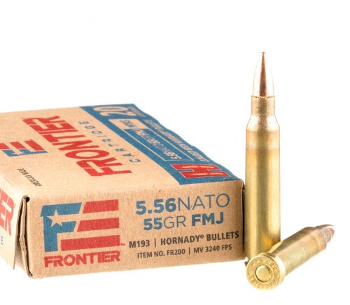 500 Rounds of 5.56×45 Ammo by Hornady Frontier – 55gr FMJ