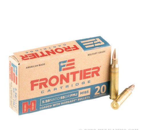 500 Rounds of 5.56×45 Ammo by Hornady Frontier – 55gr FMJ