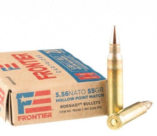 500 Rounds of 5.56×45 Ammo by Hornady Frontier – 55gr HP Match