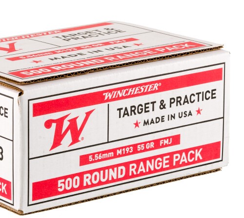 500 Rounds of 5.56×45 Ammo by Winchester USA – 55gr FMJ