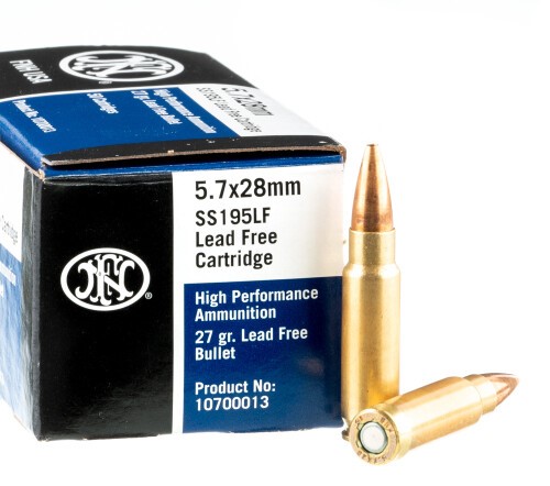 500 Rounds of 5.7x28mm Ammo by FN Herstal – 27gr JHP SS195LF