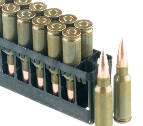 500 Rounds of 6.5mm Grendel Ammo by Wolf Military Classic – 100 gr FMJ