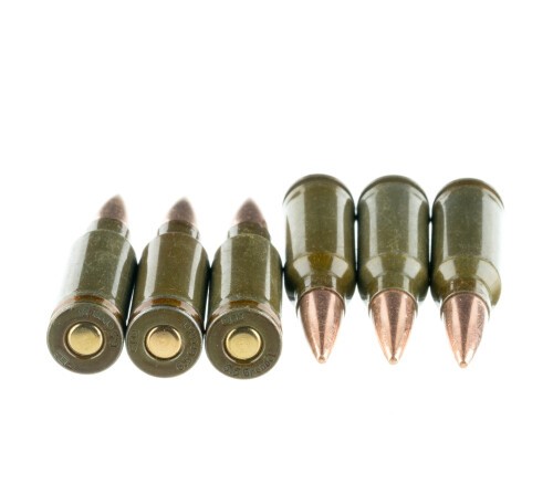 500 Rounds of 6.5mm Grendel Ammo by Wolf Military Classic – 100 gr FMJ