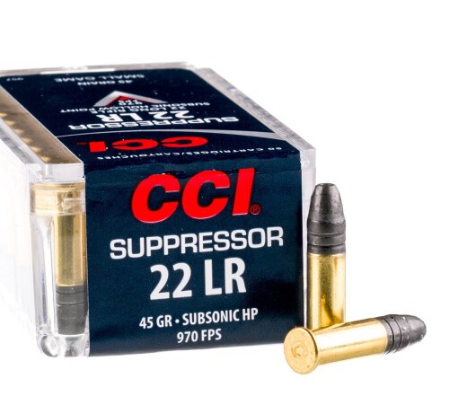 5000 Rounds of .22 LR Ammo by CCI Suppressor – 45gr LHP