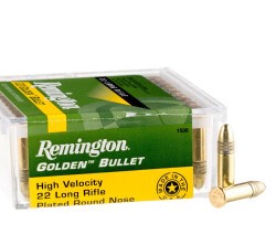 5000 Rounds of .22 LR Ammo by Remington Golden Bullet – 40gr Copper Plated Round Nose