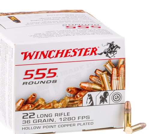 5550 Rounds of .22 LR Ammo by Winchester – 36gr CPHP