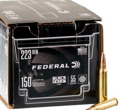 600 Rounds of .223 Ammo by Federal Black Pack – 55gr FMJ