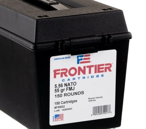 600 Rounds of 5.56×45 Ammo in Field Boxes by Hornady Frontier – 55gr FMJ