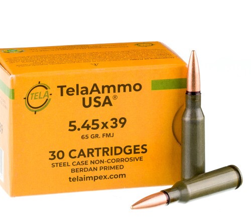 750 Rounds of 5.45×39 Ammo by Tela Impex – 65gr FMJ
