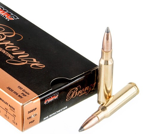 800 Rounds of .308 Win Ammo by PMC Bronze Hunting – 150gr SP