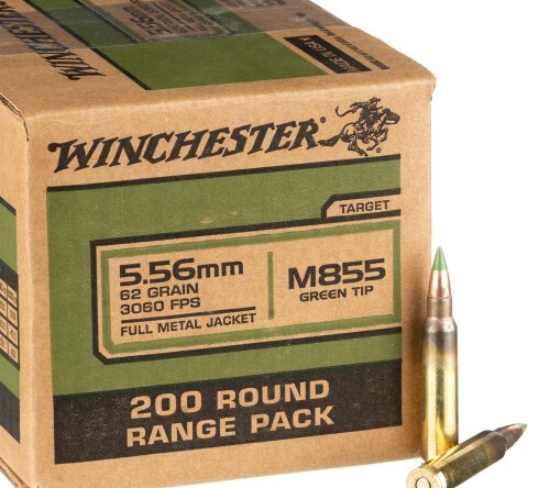 800 Rounds of 5.56×45 Ammo by Winchester – 62gr FMJ M855