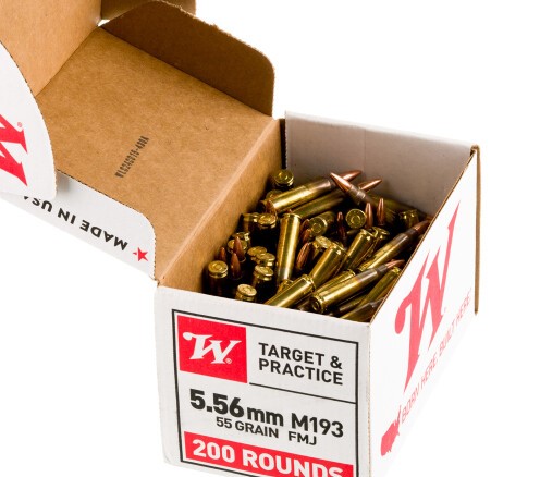 800 Rounds of 5.56×45 Ammo by Winchester USA – 55gr FMJ