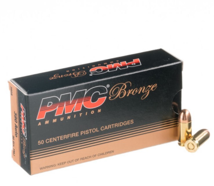900 Rounds of .380 ACP Ammo PMC – 90gr FMJ