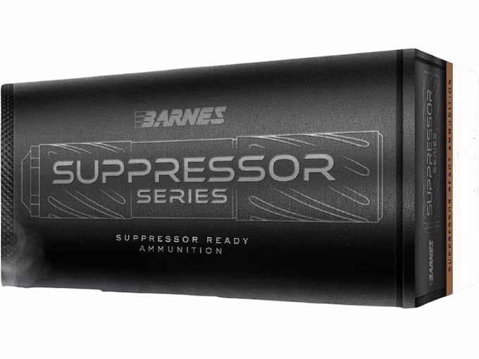 Barnes Suppressor Series Subsonic 9mm Luger Ammo 147 Grain Sierra Jacketed Hollow Point
