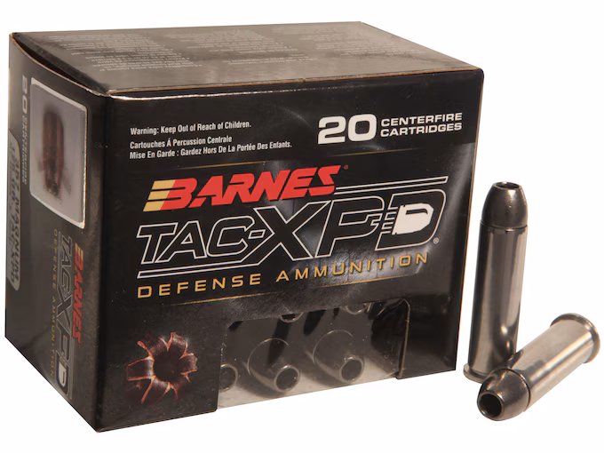 Barnes TAC-XPD 357 Magnum Ammo 125 Grain Barnes TAC-XPD Solid Hollow Point Lead