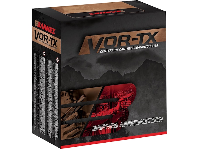 Barnes VOR-TX 357 Magnum Ammo 140 Grain Barnes XPB Solid Hollow Point Lead Free