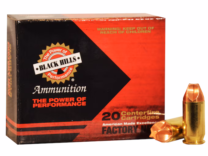 Black Hills HoneyBadger 45 ACP Ammo 135 Grain Lehigh Xtreme Defense Fluted Lead Free
