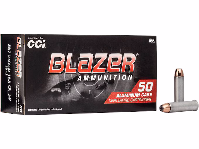 Blazer 357 Magnum Ammo 158 Grain Jacketed Hollow Point