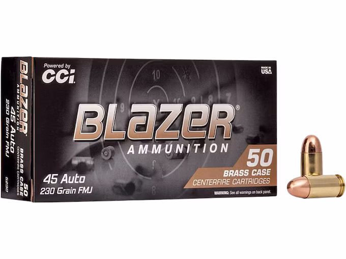 Blazer Brass 45 ACP Ammo 230 Grain Full Metal Jacket