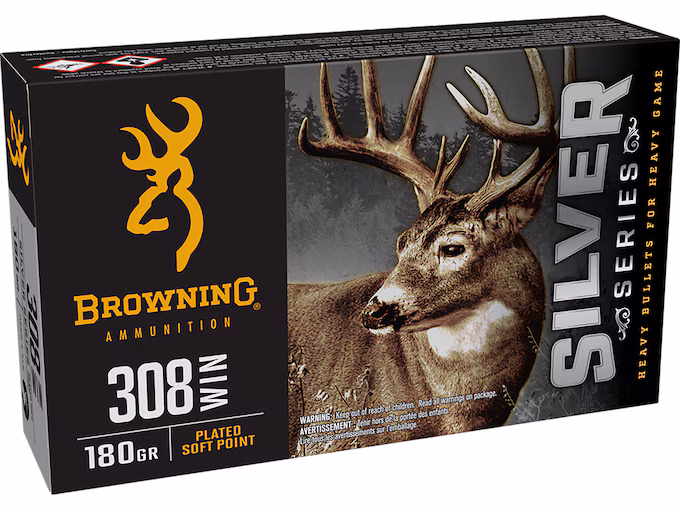 Browning Silver Series 308 Winchester Ammo 180 Box of 20