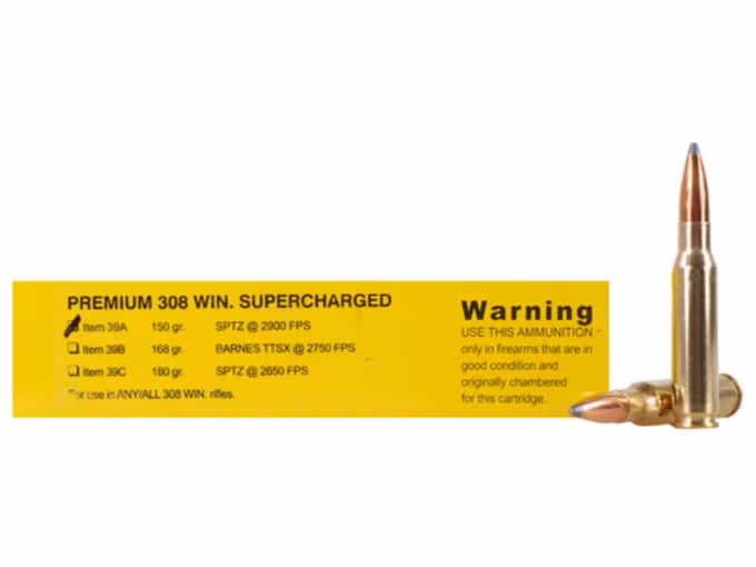 Buffalo Bore Supercharged 308 Winchester Box of 20