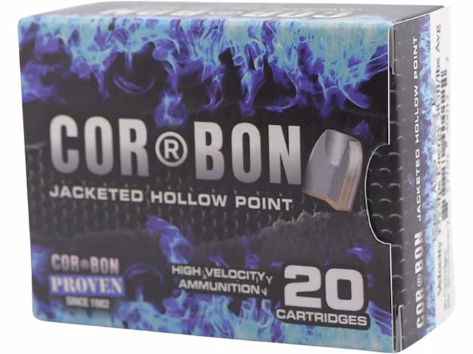 Cor-Bon 45 ACP +P Ammo 200 Grain Jacketed Hollow Point