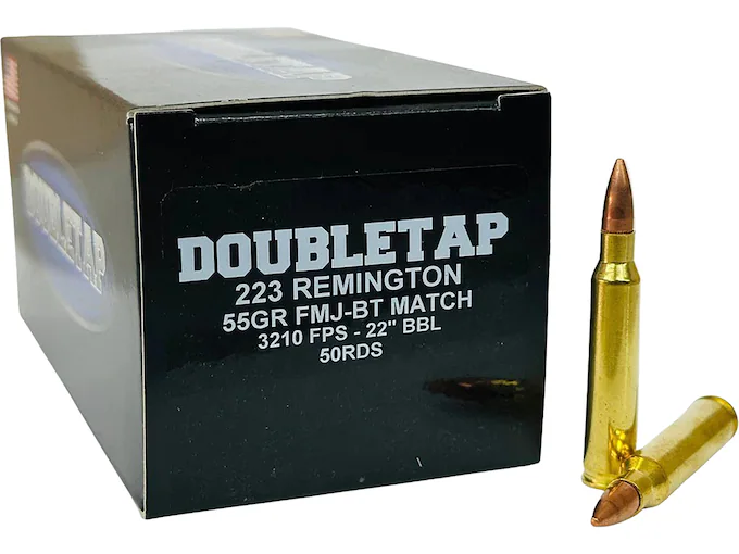 DoubleTap Match 223 Remington Ammo 55 Grain Full  Box of 50