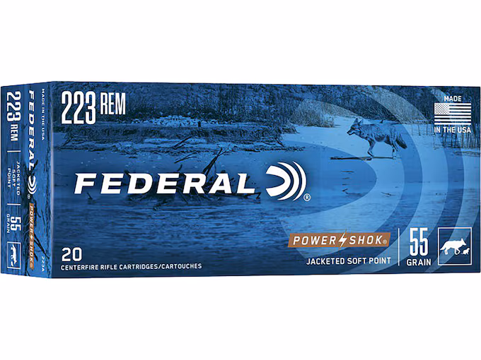 Federal Power-Shok 223 Remington Ammo 55 Grain  Box of 20