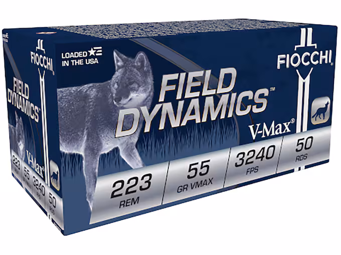 Fiocchi Field Dynamics 223 Remington Ammo 55 Grain Polymer Tip