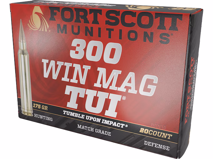Fort Scott Munitions TUI 300 Winchester Magnum Ammo 175 Box of 20