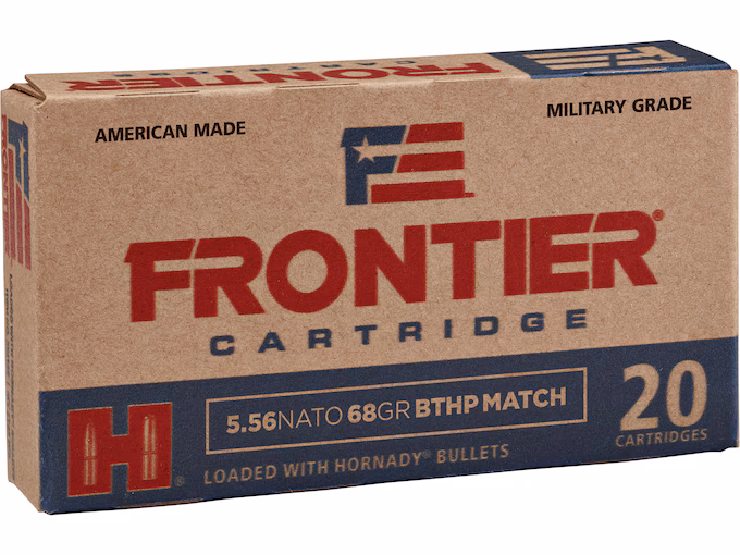 Frontier Cartridge Military Grade 5.56x45mm NATO Ammo 68 Grain Hollow Point