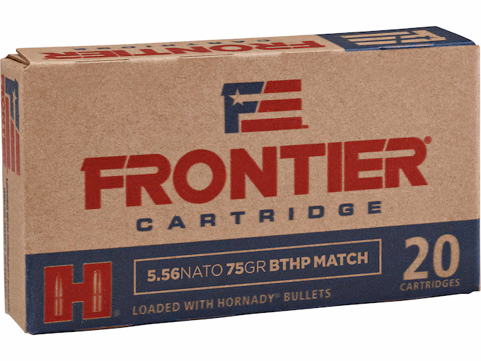 Frontier Cartridge Military Grade 5.56x45mm NATO Ammo 75 Grain Hollow Point
