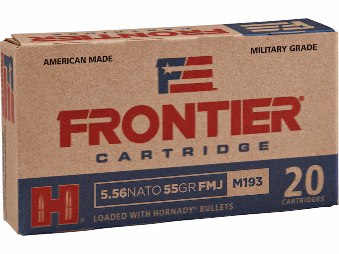 Frontier Cartridge Military Grade 5.56x45mm NATO Ammo Metal Jacket