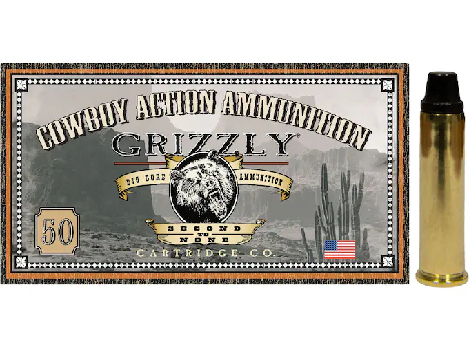 Grizzly Cartridge Cowboy 357 Magnum Ammo 158 Grain Semi-Wadcutter