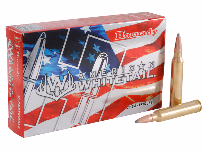 Hornady American Whitetail 300 Winchester Magnum Ammo 180 Grain  Box of 20