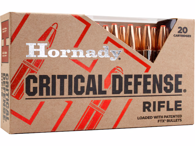 Hornady Critical Defense 223 Remington Ammo 55 Grain Hornady Box of 20