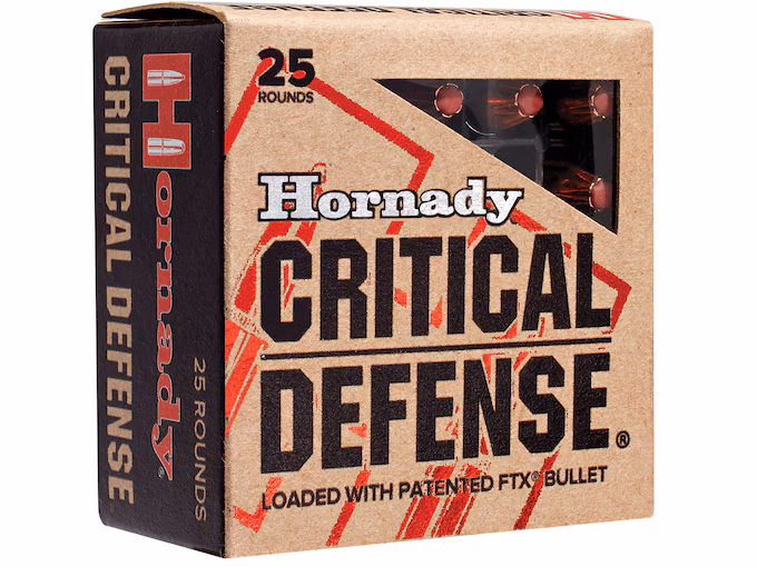 Hornady Critical Duty 9mm Luger +P Ammo 135 Grain Hornady FlexLock Polymer Tip