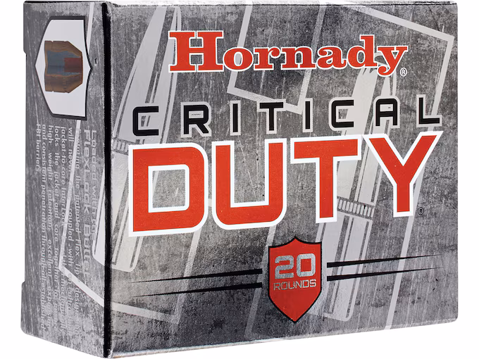 Hornady Critical Duty 9mm Luger Ammo 135 Grain Hornady FlexLock Polymer Tip