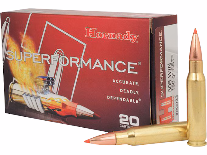 Hornady Superformance 308 Winchester Ammo 150 Grain  Box of 20