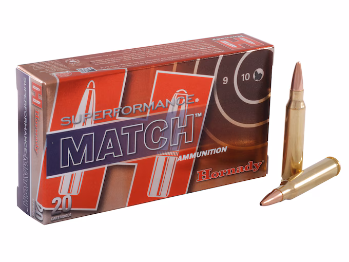 Hornady Superformance Match 223 Remington Ammo 75 Grain Box of 20