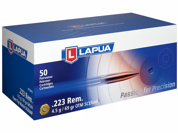 Lapua 223 Remington Ammo 69 Grain Lapua Scenar-L Box of 50