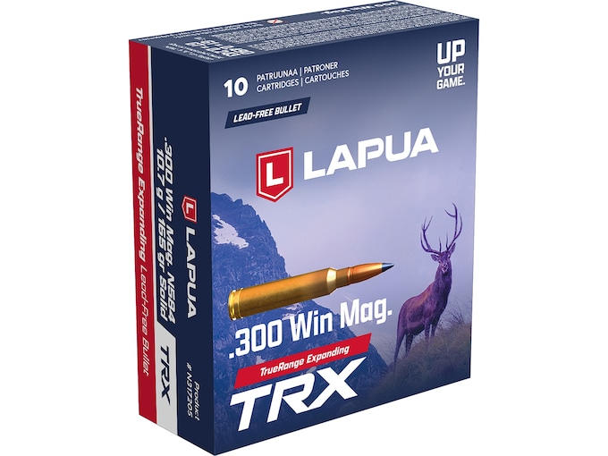 Lapua 300 Winchester Magnum Ammo 165 Grain Lapua TRX Box of 10